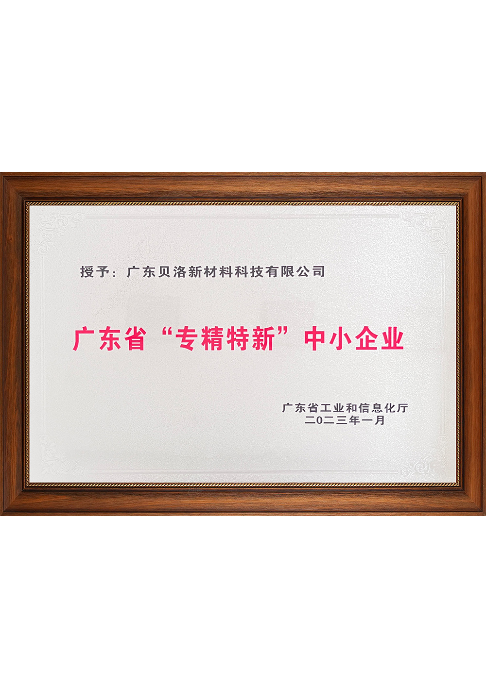 廣東省“專精特新”中小企業(yè)202301